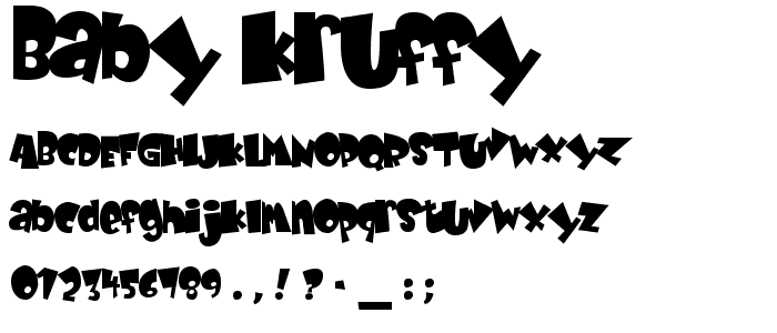 Baby Kruffy font